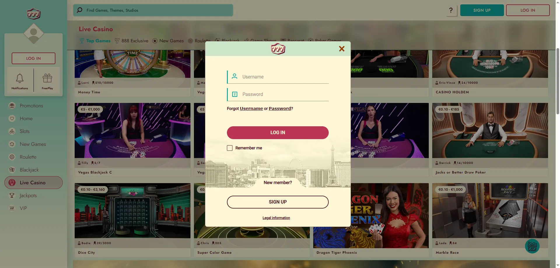 777 Casino account login and withdrawal portal for real money players